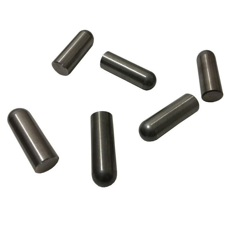 Tungsten carbide studs for HPGR rollers