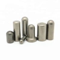 Tungsten carbide studs for HPGR rollers